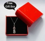Grey Swarovski Twin Pearl Drop
