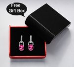 Pink CZ Crystal Drops